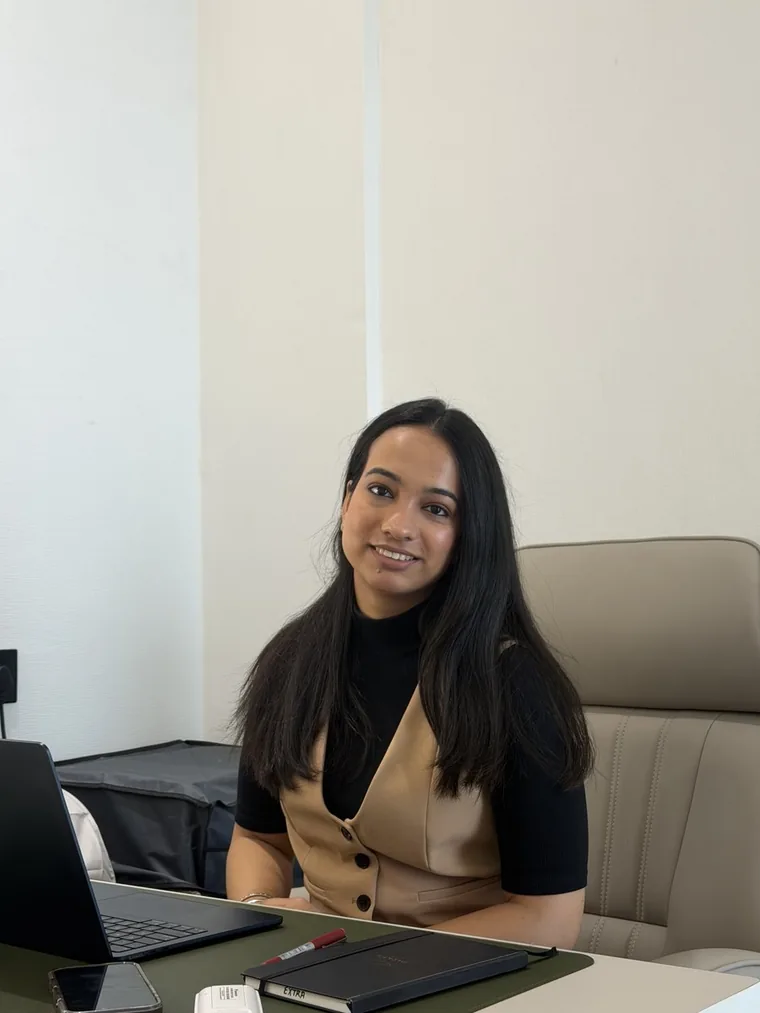 Palak Jain, Founder and Head of Office of Vemora Estates